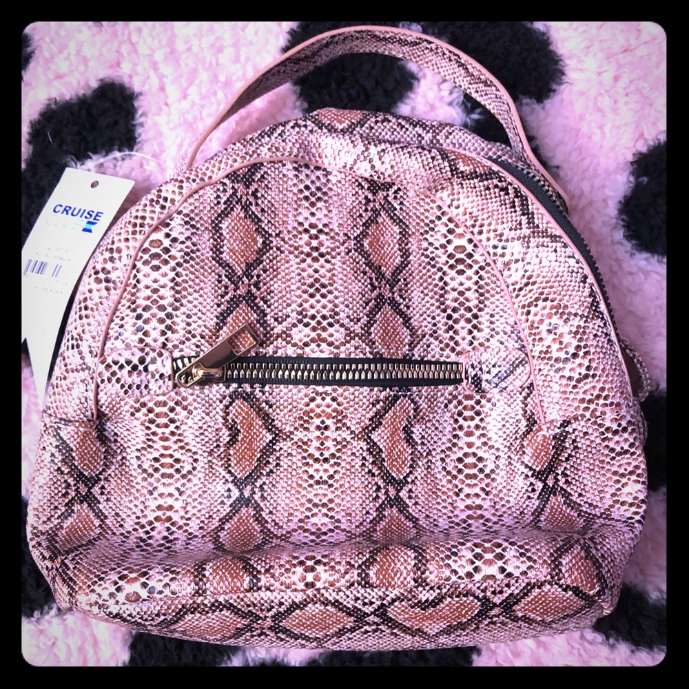 Snakeskin Mini Backpack 🎒🐍